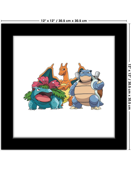 Arte de Pared Gallery Pops Pokemon - Blastoise, Charizard, Venusaur 30.48 cm Arte de Pared Gallery Pops Pokemon - Blastoise, Charizard, Venusaur 30.48 cm