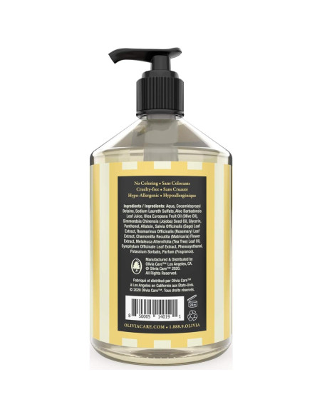 Jabón Líquido para Manos Olivia Care 549 ml - Hidratante y Natural Jabón Líquido para Manos Olivia Care 549 ml - Hidratante y Natural