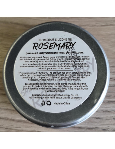 Champú Orgánico de Romero Hotiary 54g - Limpieza Profunda