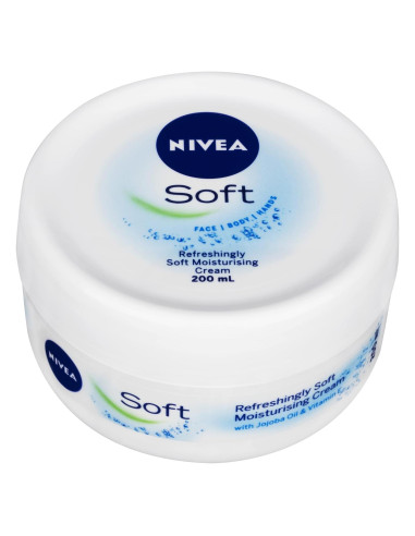 Crema Hidratante Nivea Soft 200 ml - Suave y Refrescante