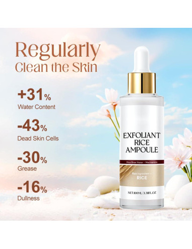 Exfoliante Facial Hidratante Eadwe 100 ml - Arroz Negro y Blanco