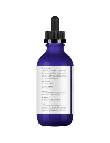 Aceite de Jojoba Orgánico Velona 60ml - 100% Puro y Natural