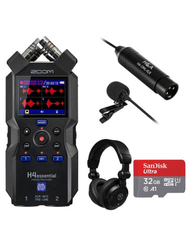 Grabadora Portátil Zoom H4esencial 4 Pistas 32-Bit Float