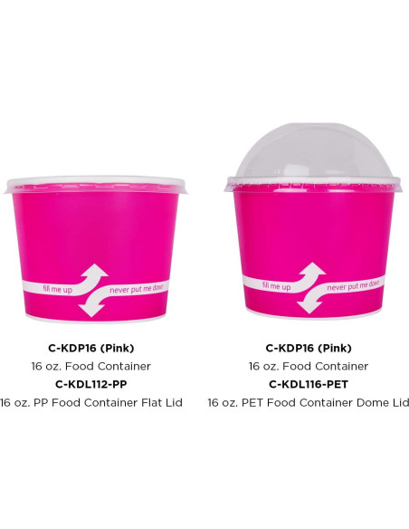 Contenedores de Comida de Papel Karat - 1000 Unidades - 16 oz Contenedores de Comida de Papel Karat - 1000 Unidades - 16 oz
