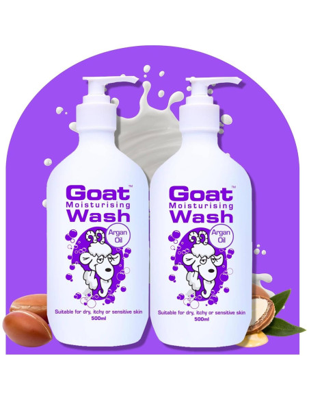 Duo Pack Gel de Ducha Hidratante Goat 500 ml - Leche de Cabra y Aceite de Argán Duo Pack Gel de Ducha Hidratante Goat 500 ml - Leche de Cabra y Aceite de Argán