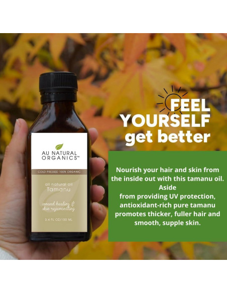 Aceite de Tamanu 100% Puro Au Natural Organics 96.39 g Aceite de Tamanu 100% Puro Au Natural Organics 96.39 g