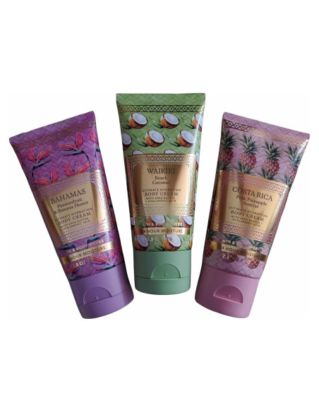 Set de 3 Cremas Corporales Bath & Body Works 2.5 oz Hidratantes Set de 3 Cremas Corporales Bath & Body Works 2.5 oz Hidratantes