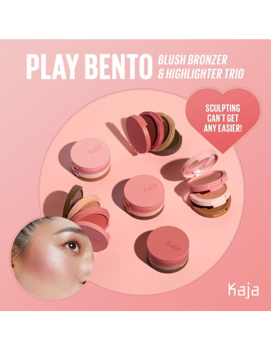 Paleta de Rubor, Iluminador y Bronceador KAJA Butter Up - 3 Colores