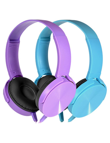 Auriculares Wensdo HY450 para Niños 2 Paquete Colorido