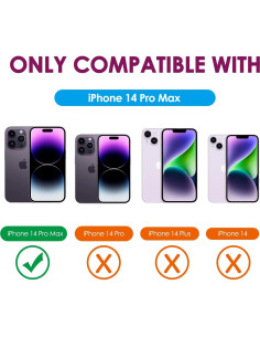 Funda Losin para iPhone 14 Pro Max con Soporte Espejo 3D 2