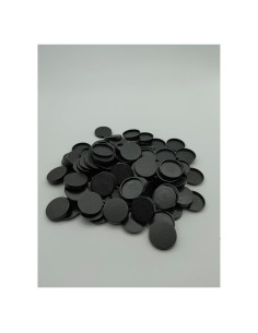 Lote de 100 bases redondas 25 mm War Base West para miniaturas