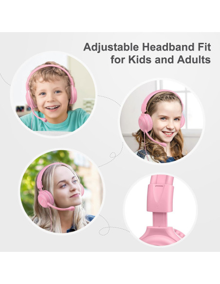 Auriculares con cable SIMOLIO para niños con micrófono y protección auditiva Auriculares con cable SIMOLIO para niños con micrófono y protección auditiva