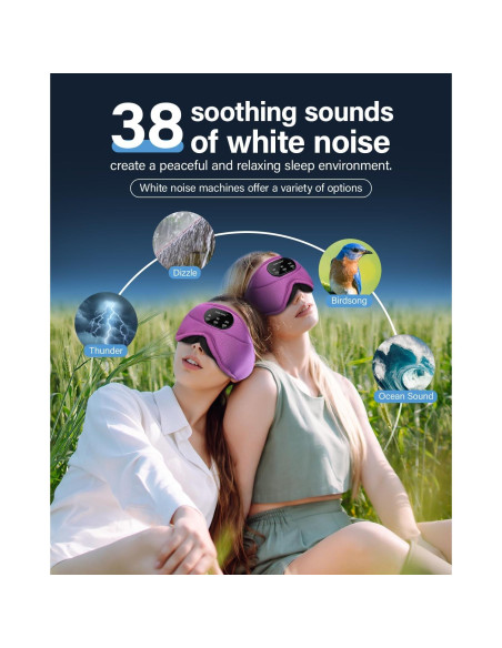 Auriculares Bluetooth para dormir ZHENYEMEI con ruido blanco Auriculares Bluetooth para dormir ZHENYEMEI con ruido blanco