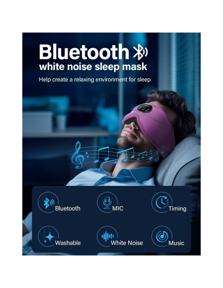 Auriculares Bluetooth para dormir ZHENYEMEI con ruido blanco Auriculares Bluetooth para dormir ZHENYEMEI con ruido blanco