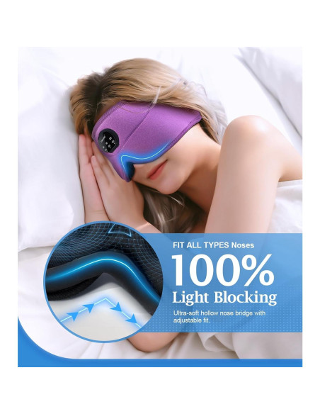 Auriculares Bluetooth para dormir ZHENYEMEI con ruido blanco Auriculares Bluetooth para dormir ZHENYEMEI con ruido blanco