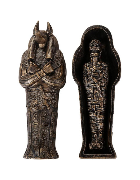 Sarcófago Anubis Coleccionable Egipcio 13.97 cm Pacific Trading Sarcófago Anubis Coleccionable Egipcio 13.97 cm Pacific Trading