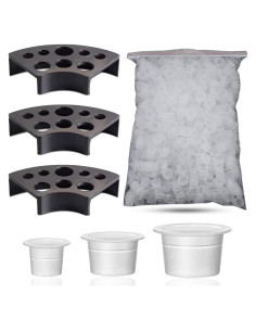 Kit de Tapas de Tinta para Tatuajes Emalla - 300 Piezas y Soporte