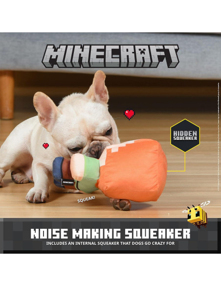 Juguete de Peluche para Perros Minecraft Alex 22.86 cm Squeaky Juguete de Peluche para Perros Minecraft Alex 22.86 cm Squeaky