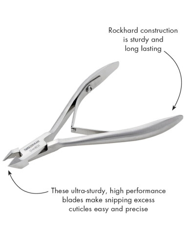 Cortaúñas de Cutícula Tweezerman Rockhard Acero Inoxidable