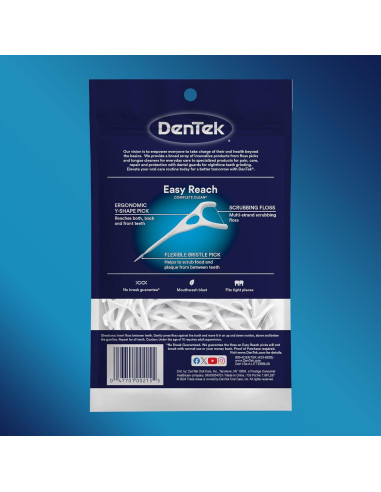 Palillos de Hilo Dental DenTek Limpieza Completa 75 Unidades
