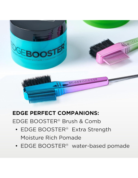 Cepillo y Peine EDGE BOOSTER Mini Azul/Púrpura - Cerdas de Jabalí Cepillo y Peine EDGE BOOSTER Mini Azul/Púrpura - Cerdas de Jabalí