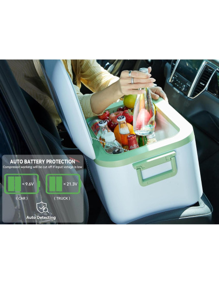 Refrigerador Portátil de Coche Megiu 13.5L Blanco 12V Refrigerador Portátil de Coche Megiu 13.5L Blanco 12V