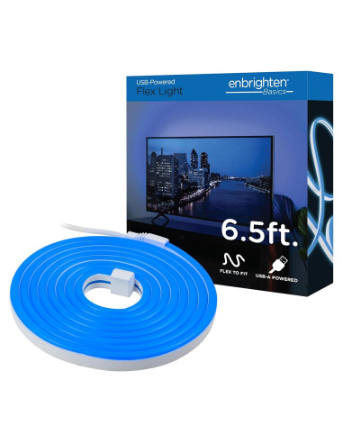 Luz LED flexible Enbrighten 1.98m USB Azul 76628-T1