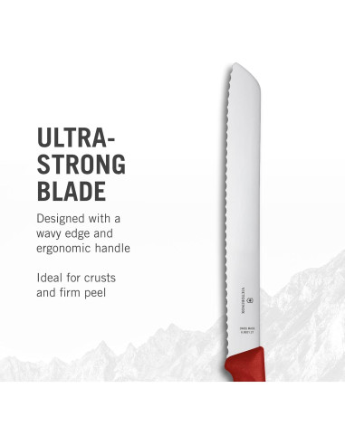 Cuchillo de Pan Victorinox Suizo Clásico 21 cm Rojo