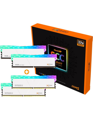 Memoria RAM V-Color Manta XPrism 32GB DDR5 5600MHz RGB Blanco