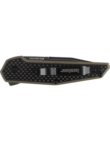 Cuchillo de bolsillo Kershaw Fraxion G10 Tan 6.99 cm acero 8Cr13MoV