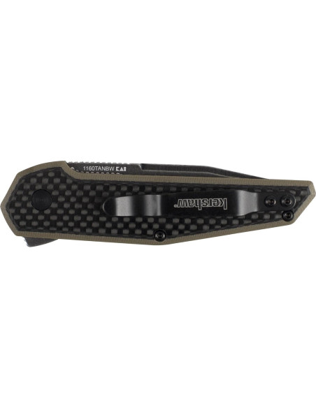 Cuchillo de bolsillo Kershaw Fraxion G10 Tan 6.99 cm acero 8Cr13MoV Cuchillo de bolsillo Kershaw Fraxion G10 Tan 6.99 cm acero 8Cr13MoV