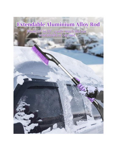 Raspador de Hielo y Cepillo Extensible HEEYA QH-A5-1 83.82 cm