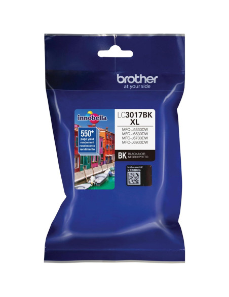 Cartucho de Tinta Negra Brother LC3017BK Alto Rendimiento 550 Páginas Cartucho de Tinta Negra Brother LC3017BK Alto Rendimiento 550 Páginas
