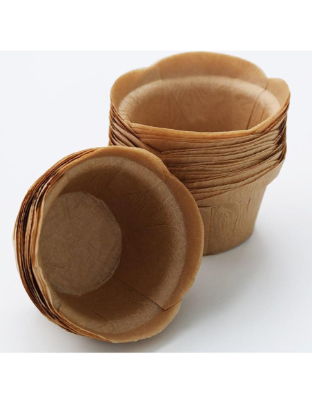 Forros de Papel para Cupcakes SK Natural 50pcs 8.6x5.1cm Forros de Papel para Cupcakes SK Natural 50pcs 8.6x5.1cm