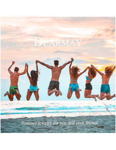 Conjunto de 6 Pulseras de Tobillo Doradas DEARMAY 14K