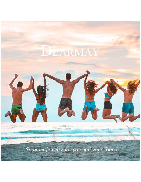 Conjunto de 6 Pulseras de Tobillo Doradas DEARMAY 14K Conjunto de 6 Pulseras de Tobillo Doradas DEARMAY 14K
