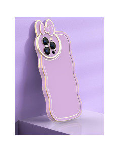 Funda de Plating Losin para iPhone 14 Pro Max - Cartoon 3D Negra 2