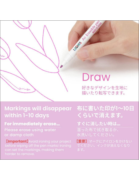 Bolígrafo de Tinta Desaparecedora LEONIS 5 Unidades Rosa Bolígrafo de Tinta Desaparecedora LEONIS 5 Unidades Rosa