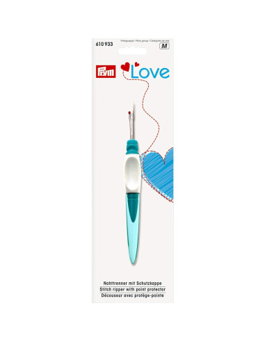 Desgarrador de Costuras Ergonómico Prym Love 18.5 cm Turquesa