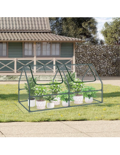 Invernadero Mini Aoodor 1.22m x 0.61m con 2 Puertas Cremallera 2
