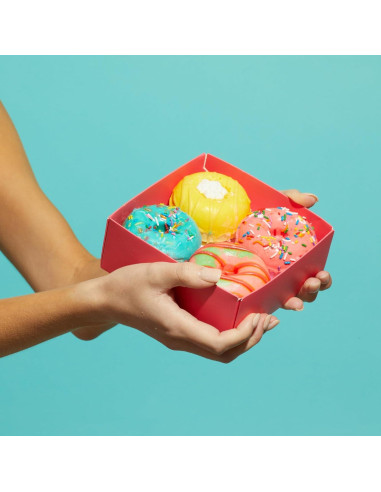Bombas de Baño Fizz & Bubble Donut - Paquete de 4 Hidratantes