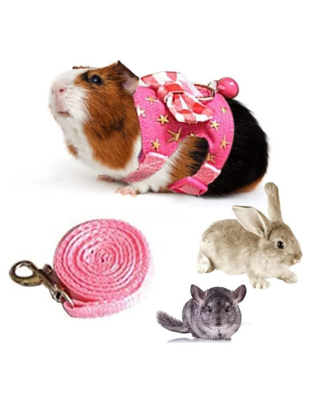 Arnés y correa ajustable para mascotas pequeñas Litewood - Estrella Rosa Arnés y correa ajustable para mascotas pequeñas Litewood - Estrella Rosa