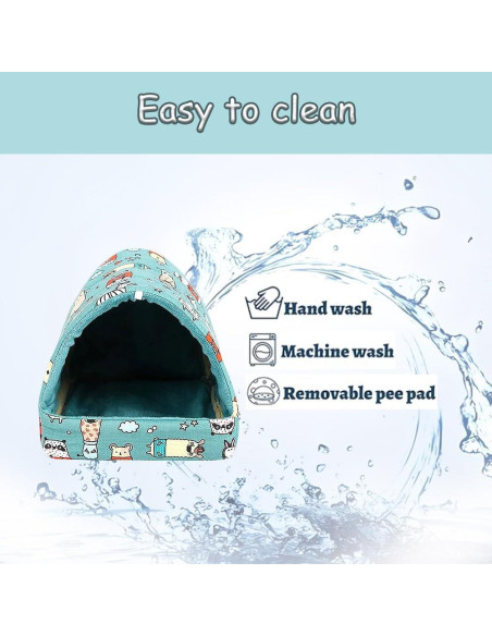 Tienda de Algodón Deofun para Animales Pequeños 18.8x17.3cm Tienda de Algodón Deofun para Animales Pequeños 18.8x17.3cm