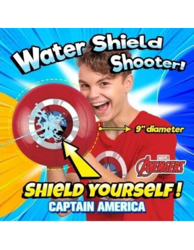 Pistola de Agua Capitán América JA-RU 190g Juguete para Niños