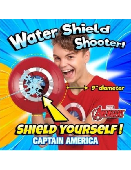 Pistola de Agua Capitán América JA-RU 190g Juguete para Niños Pistola de Agua Capitán América JA-RU 190g Juguete para Niños