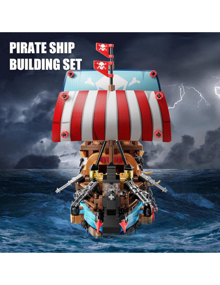 Juego de Bloques de Construcción Barco Pirata TYCOLE 916 Piezas Juego de Bloques de Construcción Barco Pirata TYCOLE 916 Piezas