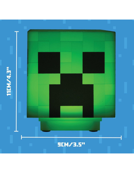 Luz Nocturna Creeper Paladone con Sonidos - 11 cm Verde Luz Nocturna Creeper Paladone con Sonidos - 11 cm Verde