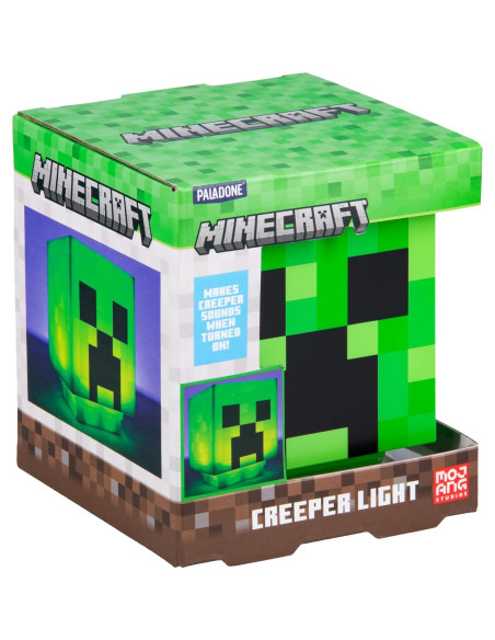 Luz Nocturna Creeper Paladone con Sonidos - 11 cm Verde Luz Nocturna Creeper Paladone con Sonidos - 11 cm Verde
