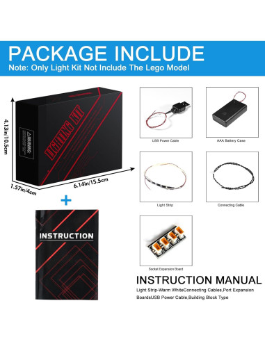 Kit de Luz LED Hilighting para LEGO Minecraft La Armería