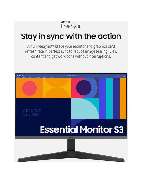 Monitor Samsung 24" S24C332GAN, Panel IPS, 100Hz, HDMI, FreeSync Monitor Samsung 24" S24C332GAN, Panel IPS, 100Hz, HDMI, FreeSync